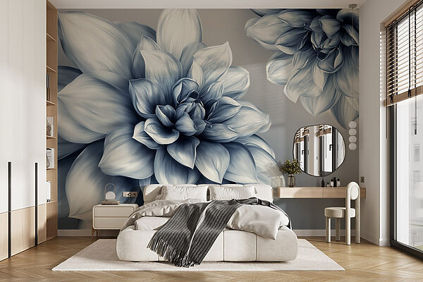 Design floral elegant în tonuri monocrome Design floral elegant în tonuri monocrome