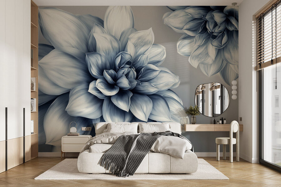Design floral elegant în tonuri monocrome