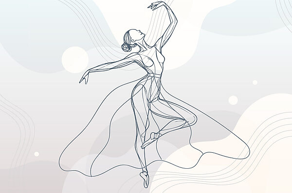 Desenul unei femei care dansează Desenul unei femei care dansează