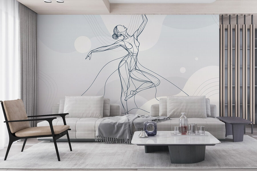 Desenul unei femei care dansează Desenul unei femei care dansează