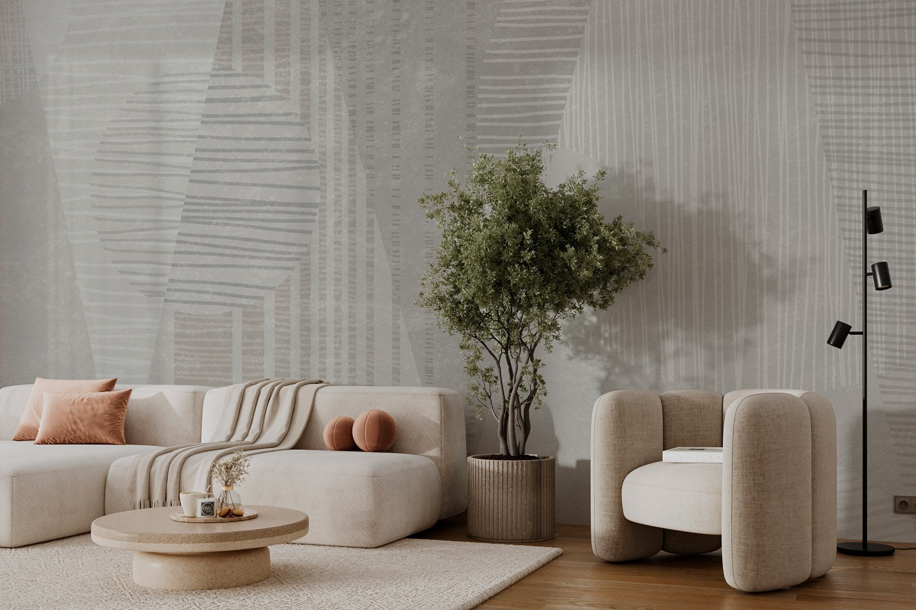 Abstract patterns in soft hues Abstract patterns in soft hues