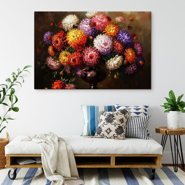 Pictura de flori într-o vază Pictura de flori într-o vază
