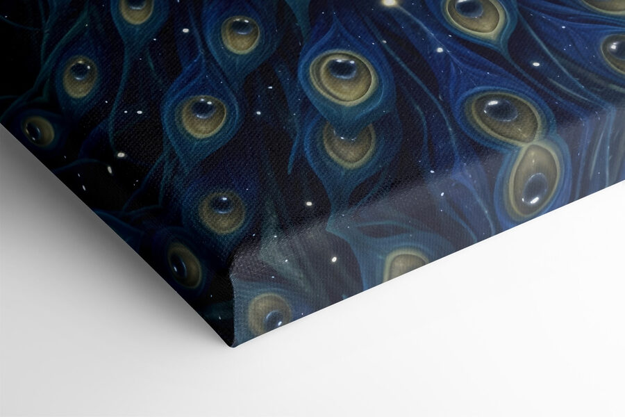 Păun maiestuos în splendoare cosmică