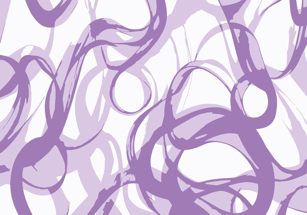 Vârtejuri violet pe un fundal alb Vârtejuri violet pe un fundal alb