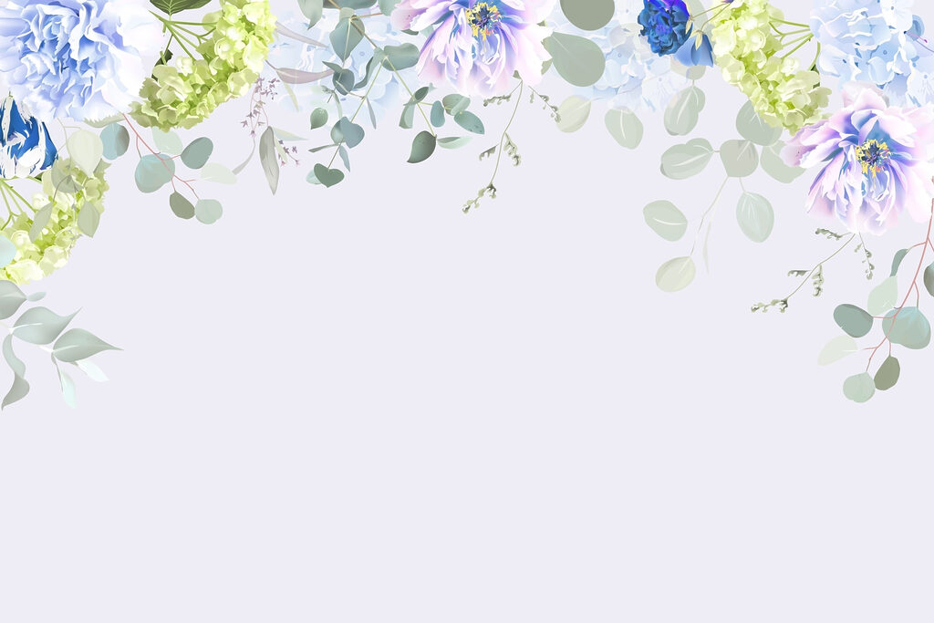 Delicate blooms in soft pastel tones
