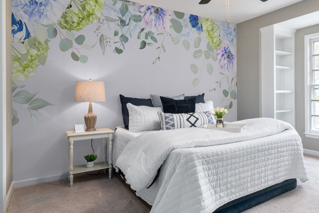 Delicate blooms in soft pastel tones