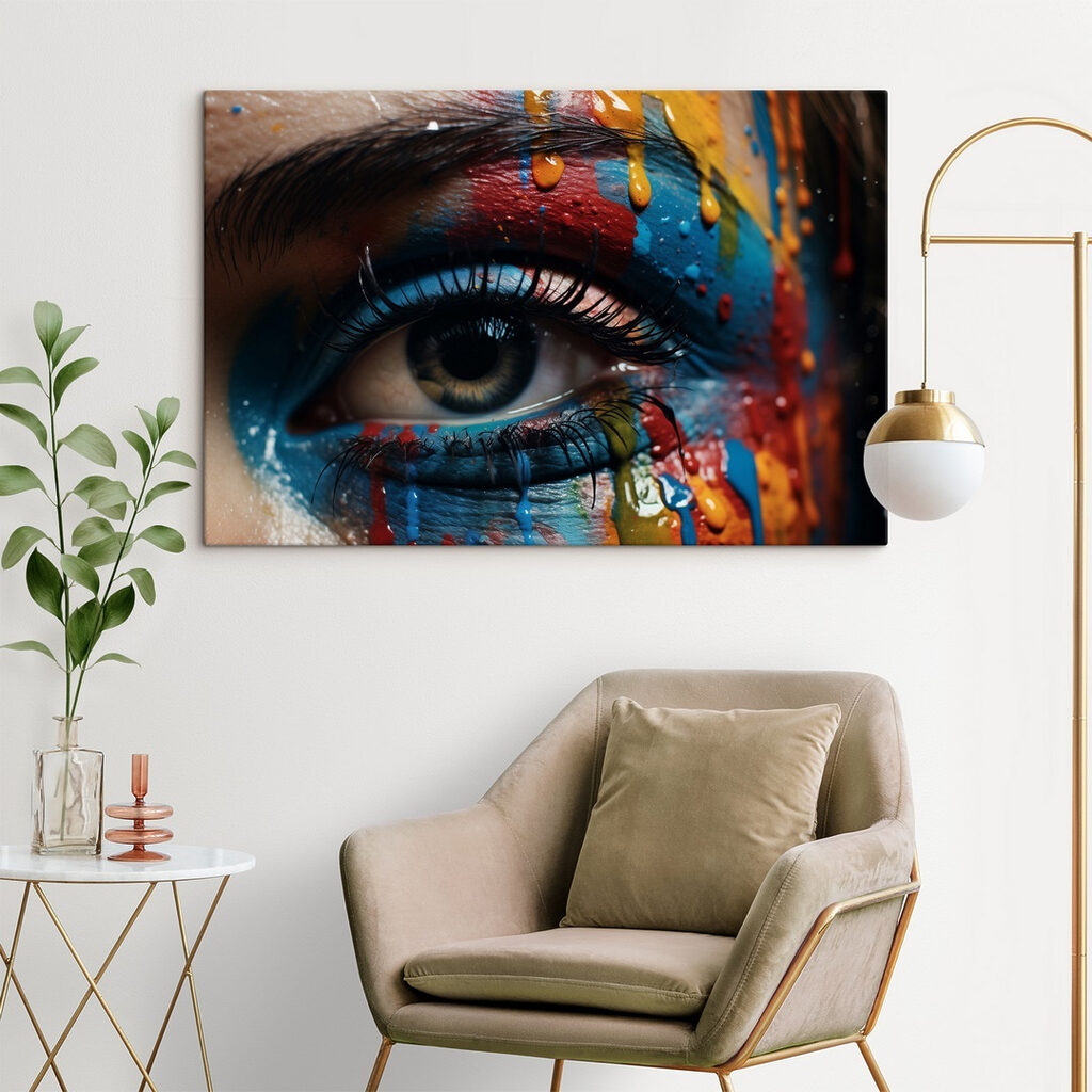 Vivid colors on expressive canvas