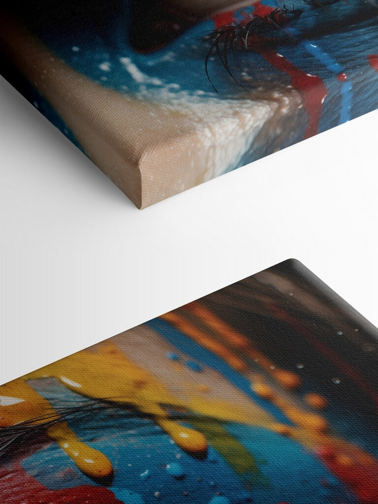 Vivid colors on expressive canvas