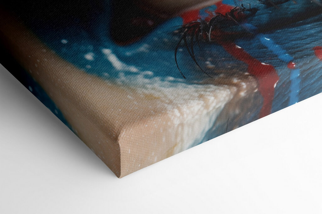 Vivid colors on expressive canvas