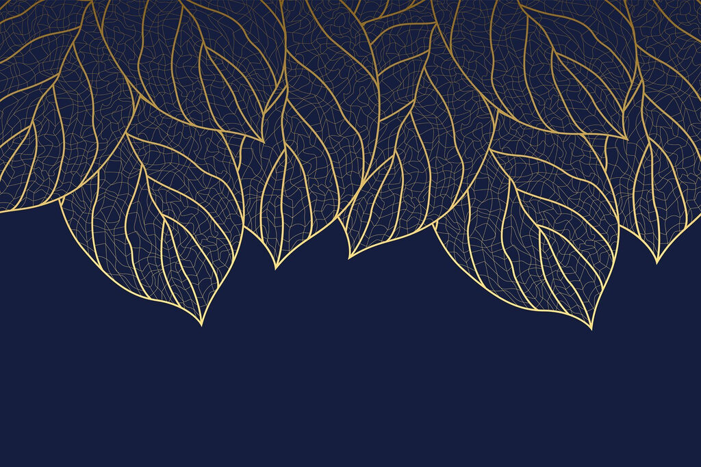 Elegant leaf pattern on dark background