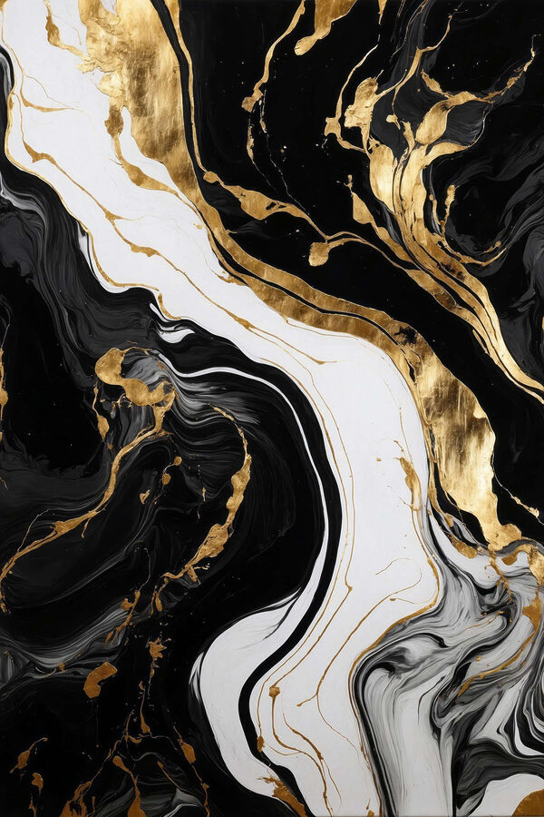 Vârtejuri abstracte de alb și negru Vârtejuri abstracte de alb și negru
