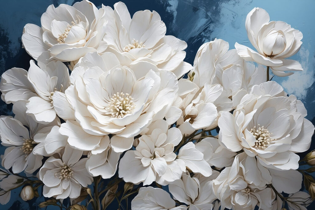 Group of white flowers