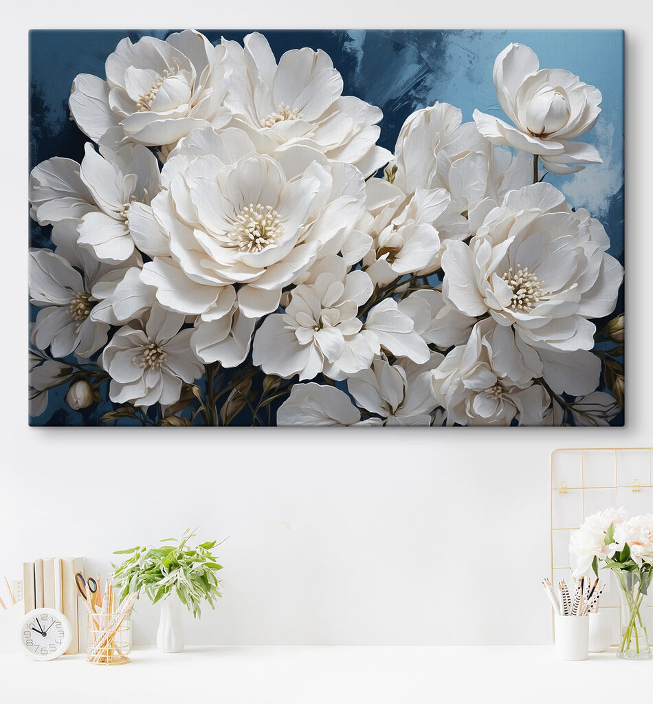 Group of white flowers