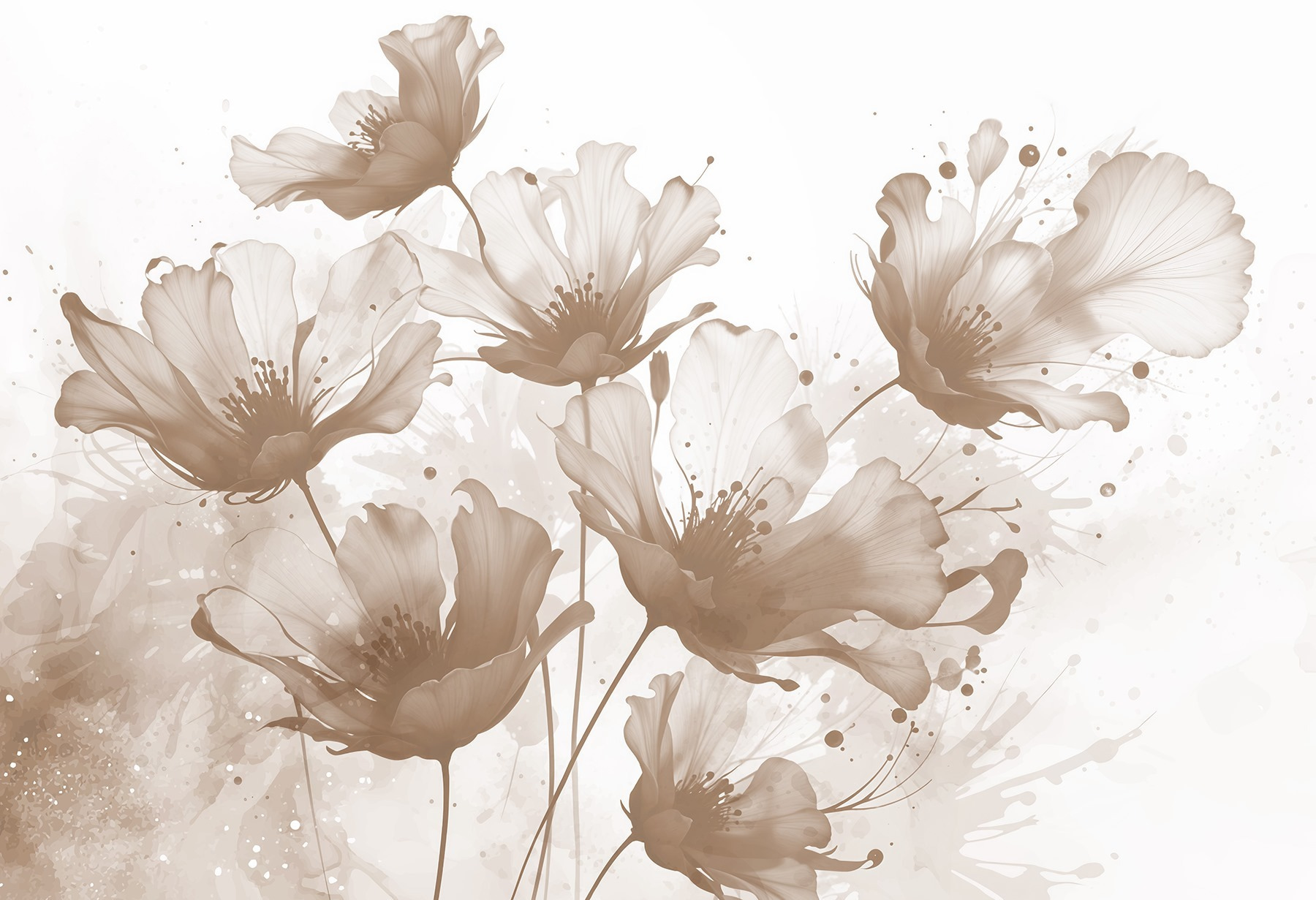 Group of flowers with white petals