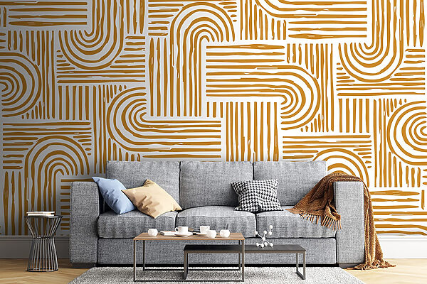 Pattern of lines and curves