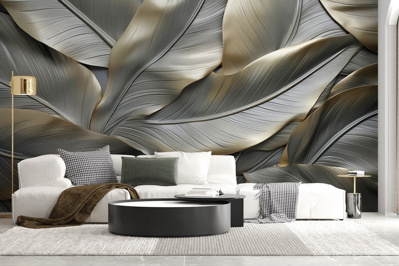 Textured leaves create a unique pattern