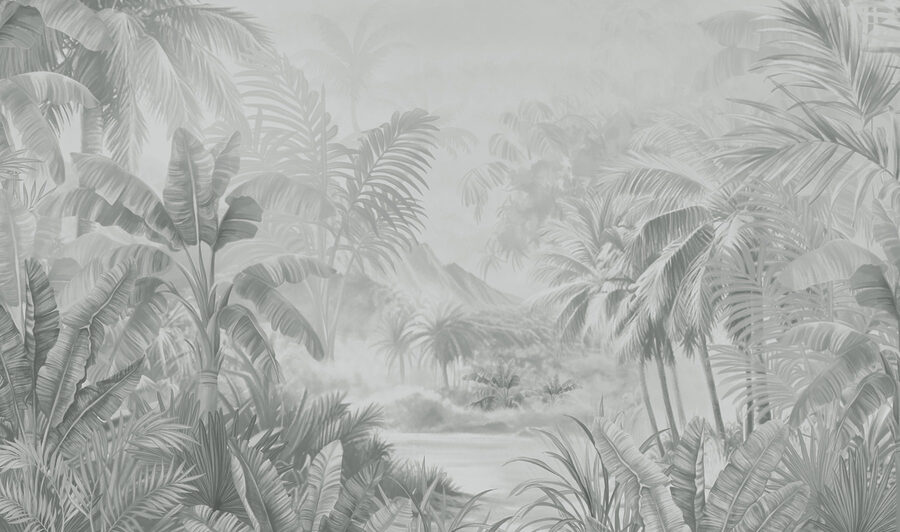 Imagine în scară de gri a unei păduri tropicale Imagine în scară de gri a unei păduri tropicale