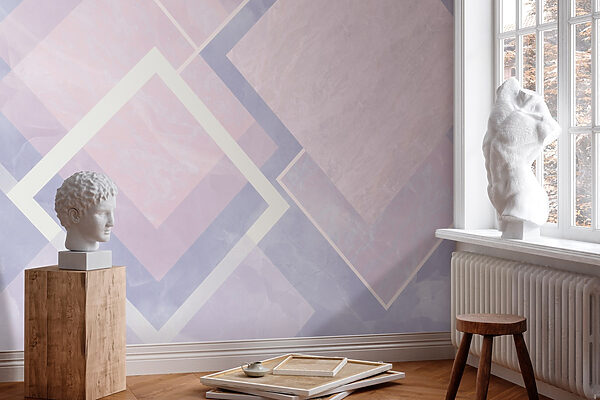 Compoziție abstractă de design geometric pastel Compoziție abstractă de design geometric pastel