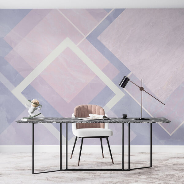 Compoziție abstractă de design geometric pastel Compoziție abstractă de design geometric pastel