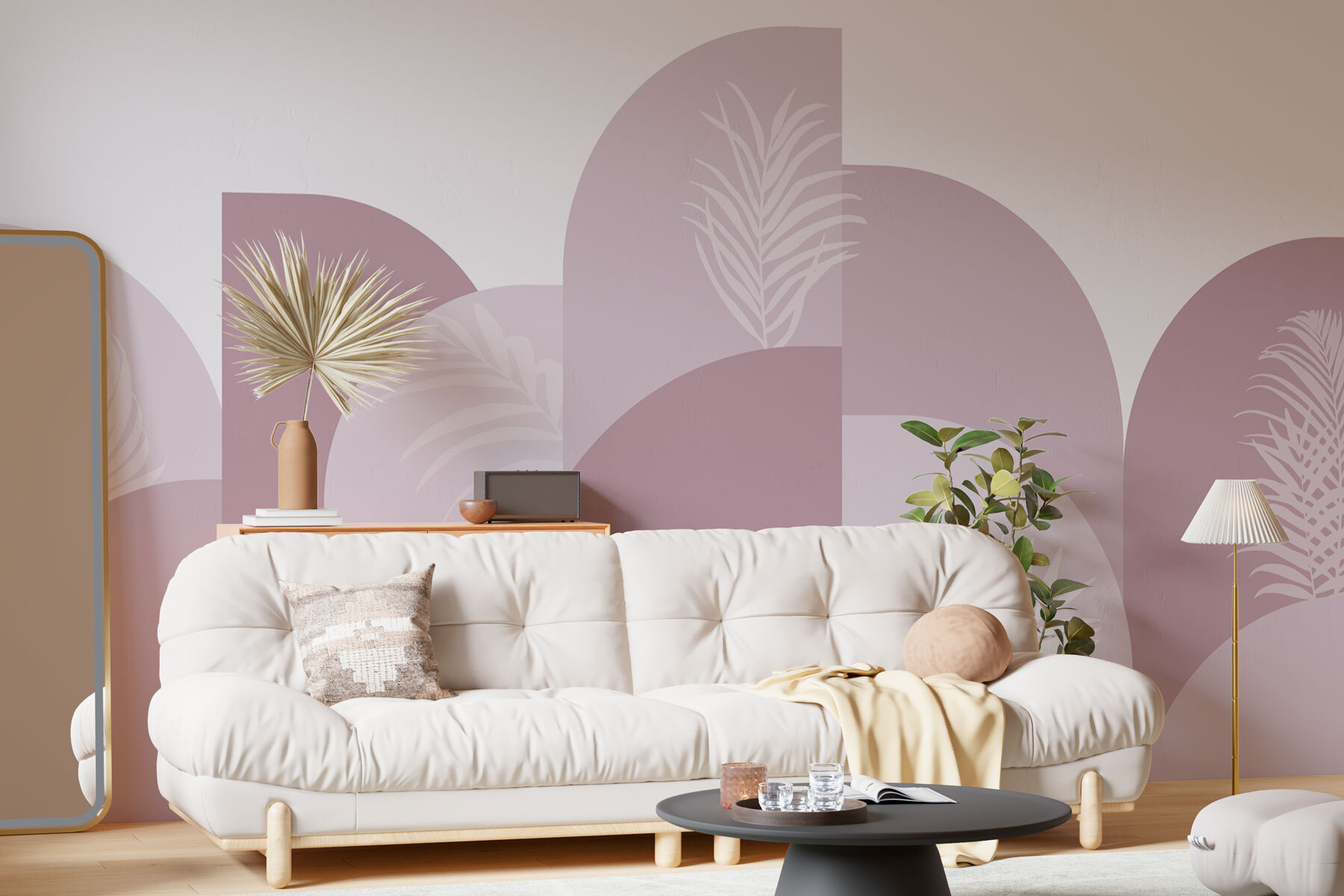 Pink and white graphic design