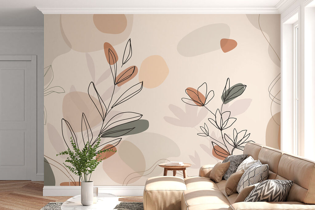 Drawing of leaves and flowers Drawing of leaves and flowers