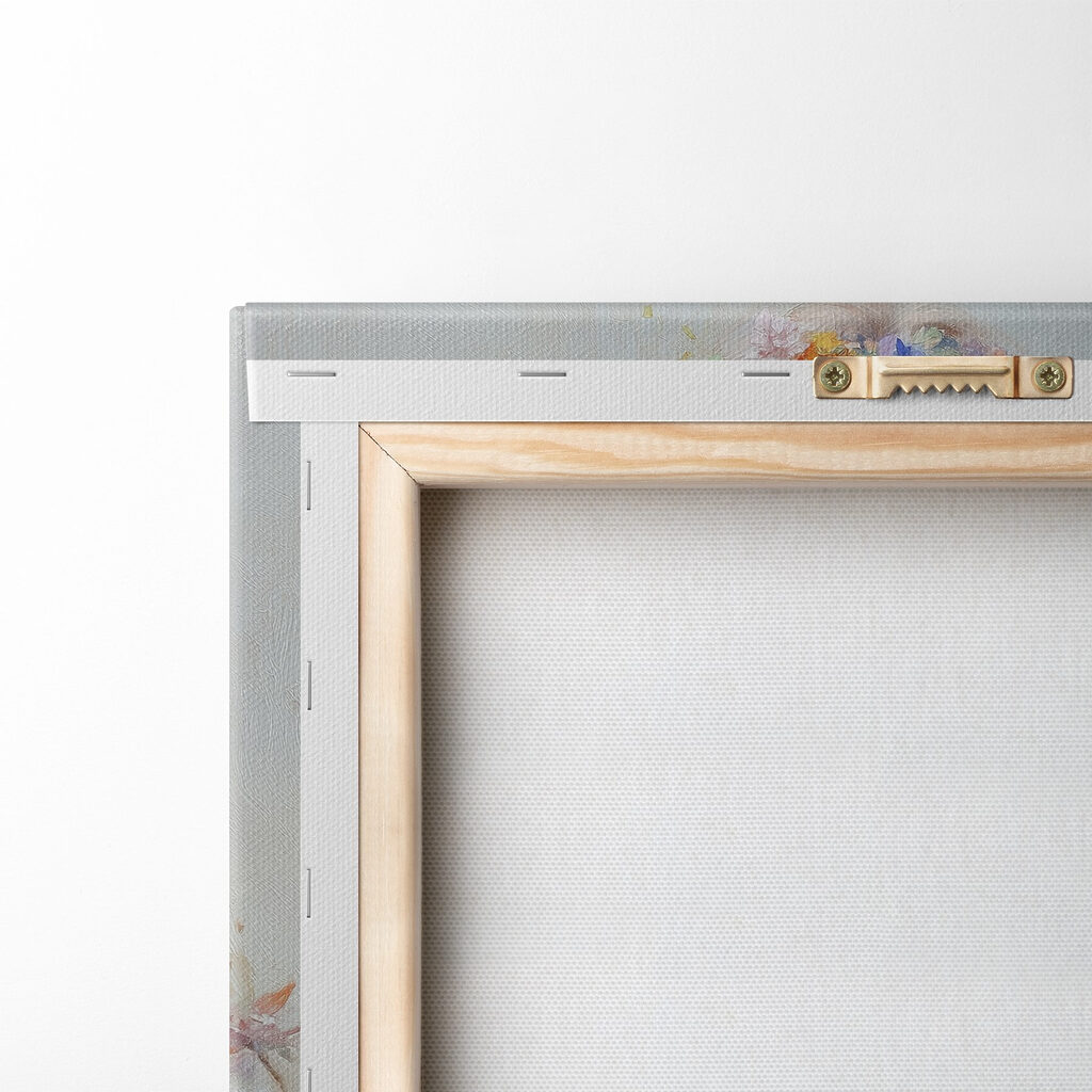 Painting of a woman with foxes Painting of a woman with foxes