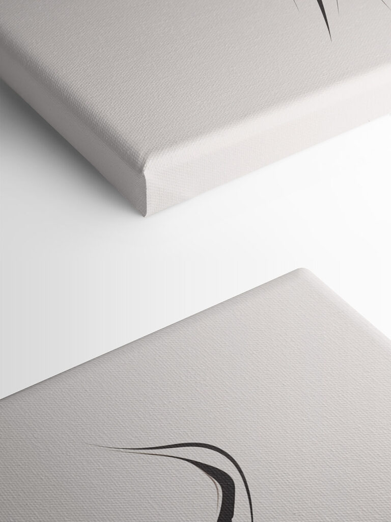 Black and white drawing of a woman