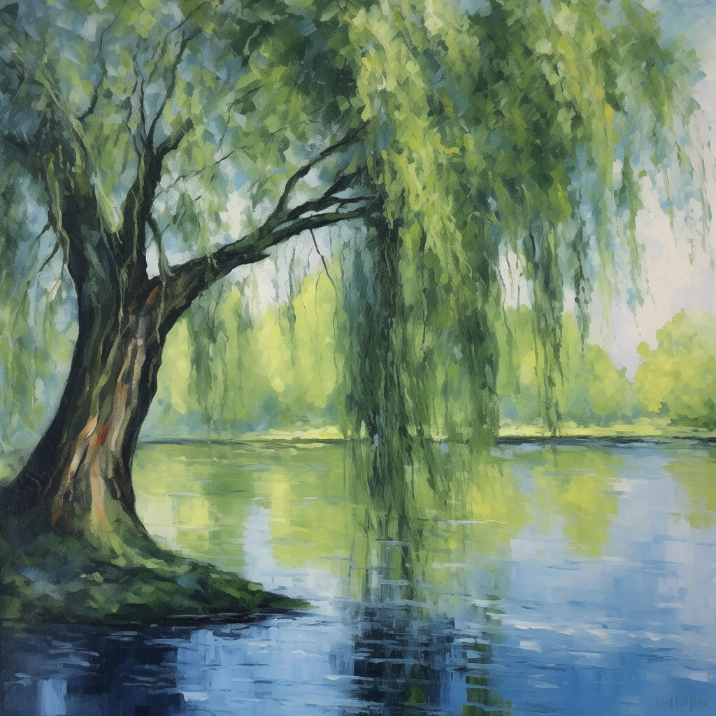 Tree next to water Tree next to water