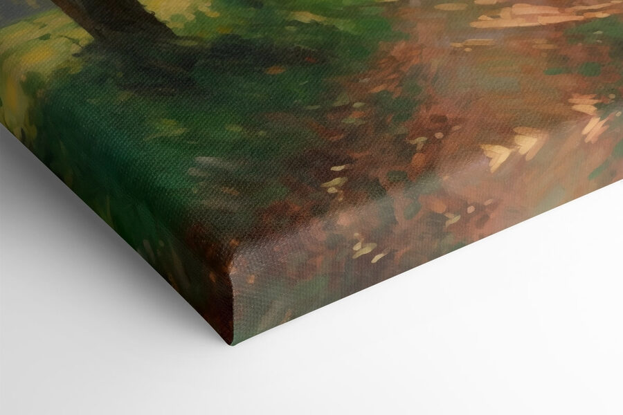 Drum de pământ printr-o pădure Drum de pământ printr-o pădure