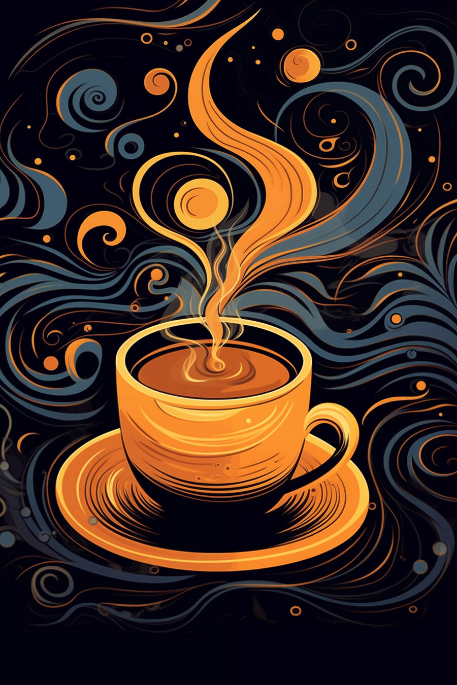 Ceașcă de cafea cu fum Ceașcă de cafea cu fum