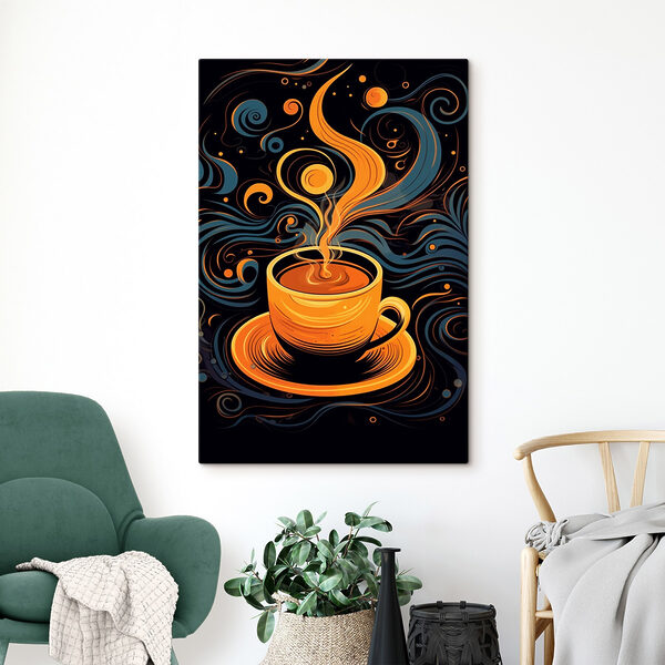 Ceașcă de cafea cu fum Ceașcă de cafea cu fum