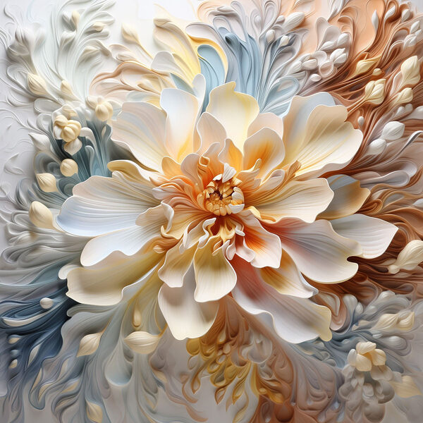 Frumoasă compoziție abstractă florală Frumoasă compoziție abstractă florală