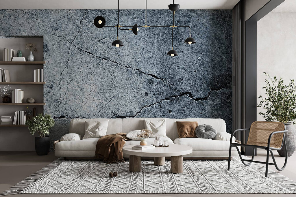 Cracked surface with unique texture