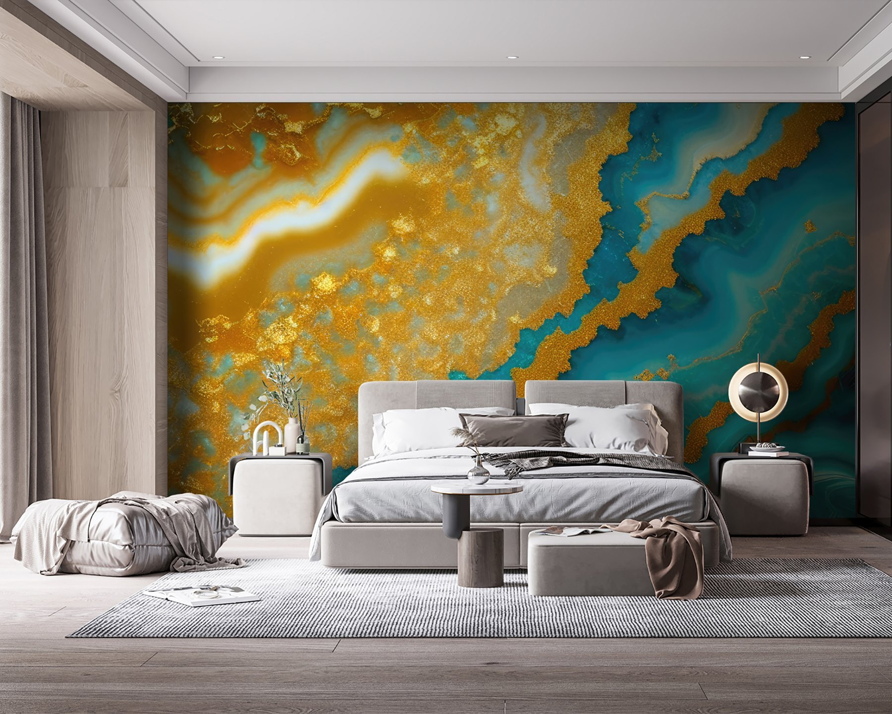 Flowing patterns in vibrant colors