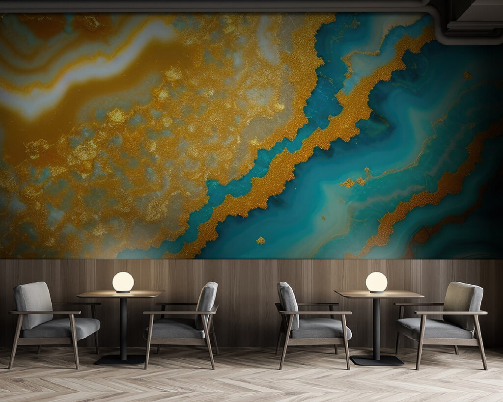 Flowing patterns in vibrant colors