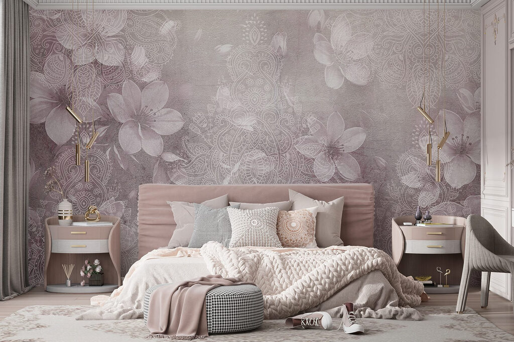 Delicate floral patterns in soft hues Delicate floral patterns in soft hues
