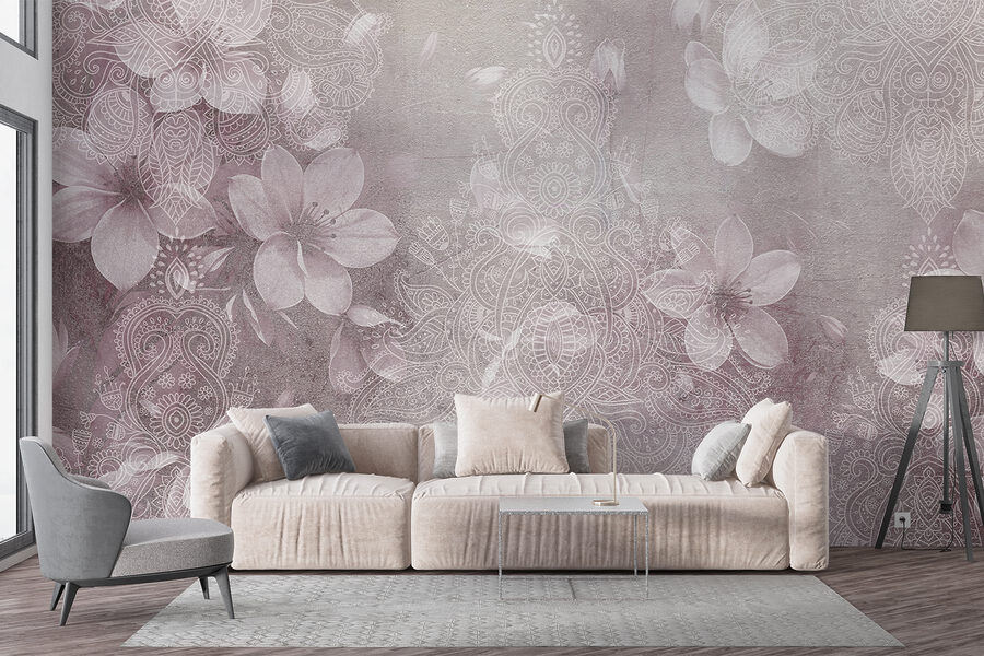 Modele florale delicate în nuanțe moi