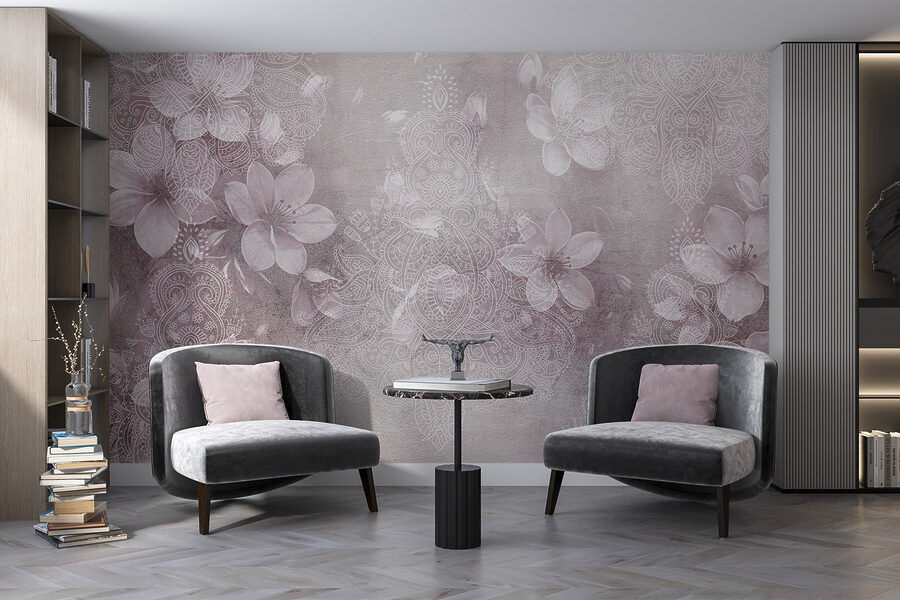 Modele florale delicate în nuanțe moi