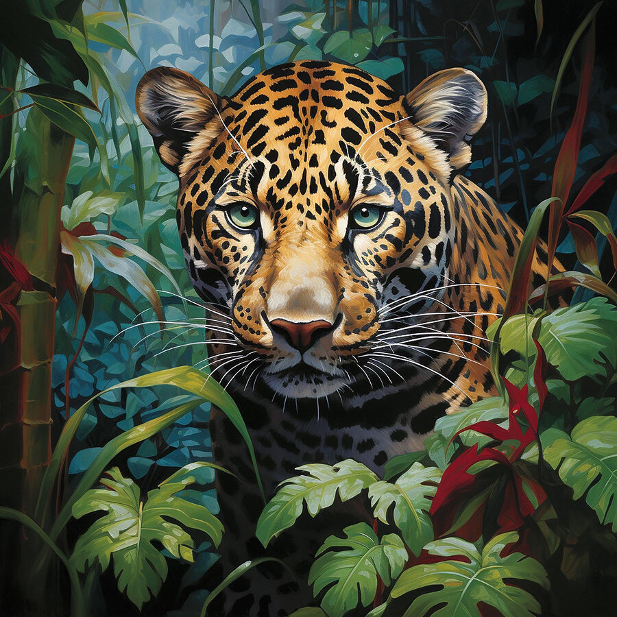 Leopard în junglă