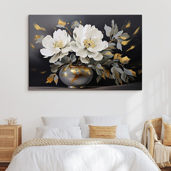 Pictura de flori într-o vază Pictura de flori într-o vază