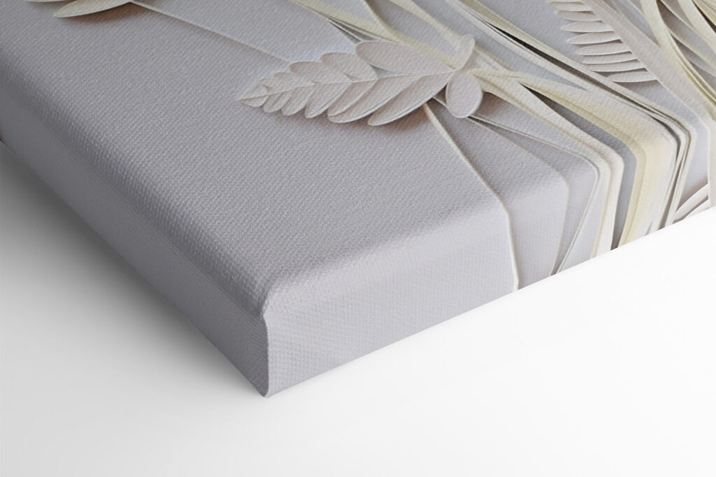 White paper cutout flowers White paper cutout flowers