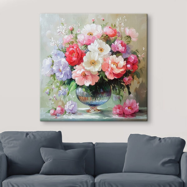 Pictura de flori într-o vază Pictura de flori într-o vază