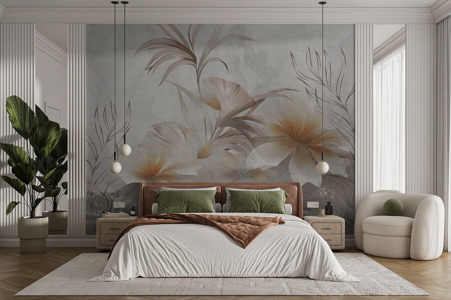 Design floral elegant cu nuanțe delicate
