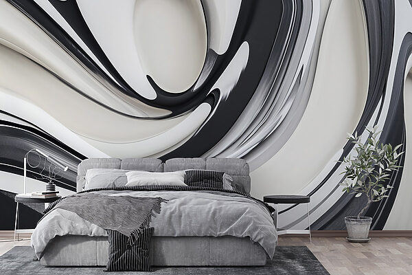 Design spiralat alb și negru Design spiralat alb și negru