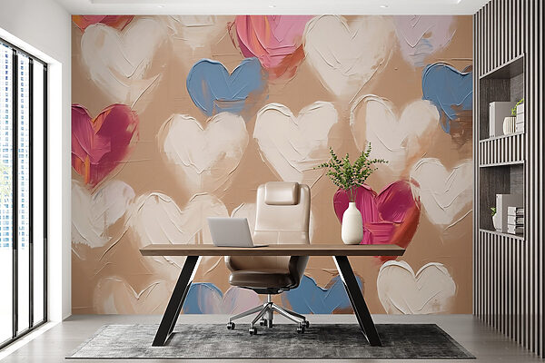 Inimi colorate pe un fundal texturat w02226piw1mr 600x400 - Inimi colorate pe un fundal texturat