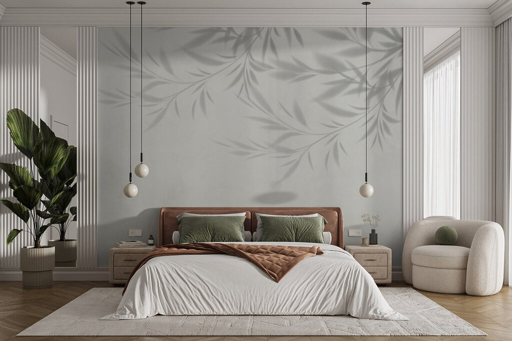 Shadow of leaves on a wall Shadow of leaves on a wall