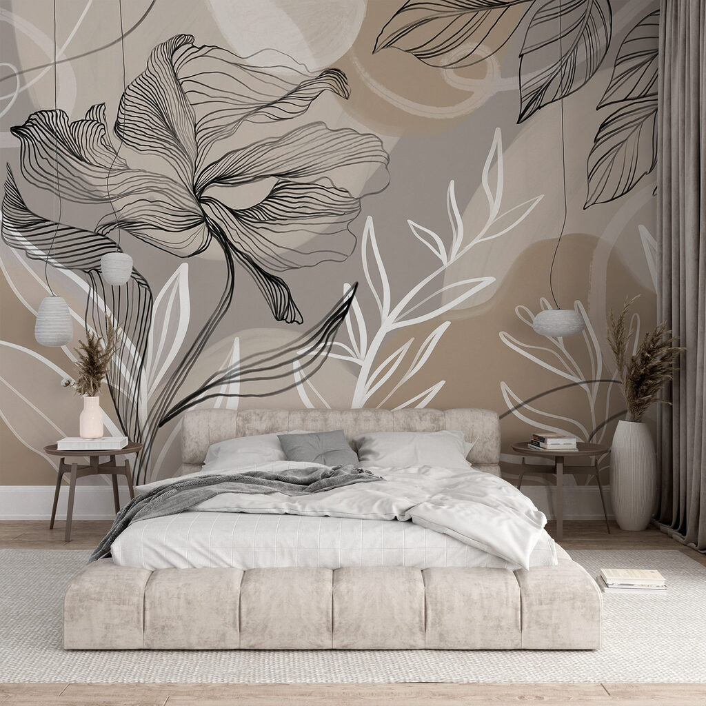 Flowing lines and organic shapes combine