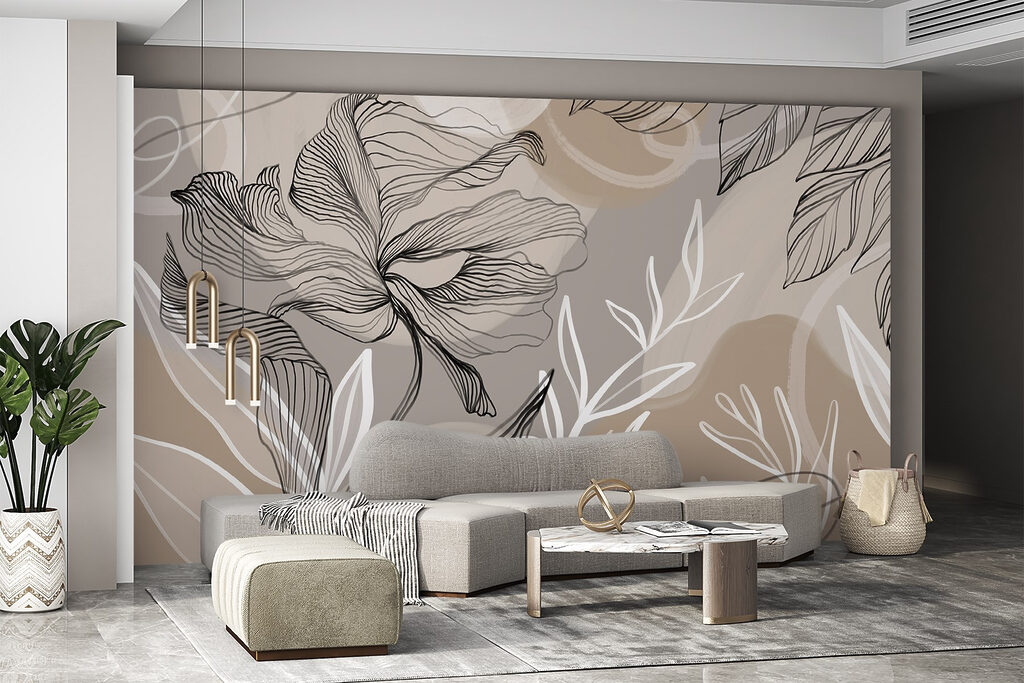 Flowing lines and organic shapes combine