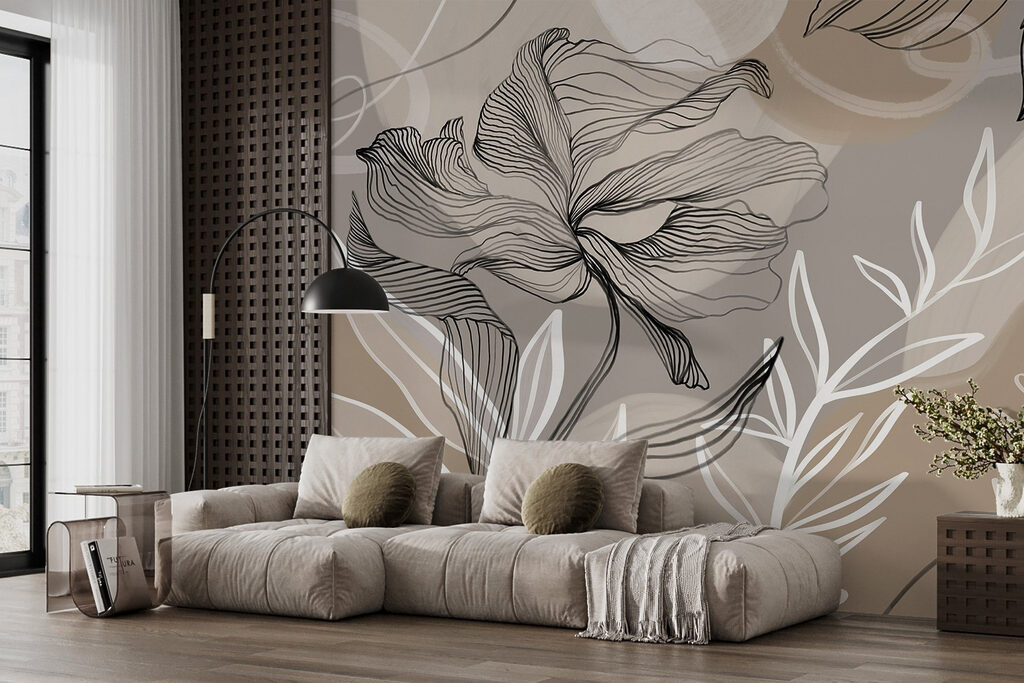 Flowing lines and organic shapes combine