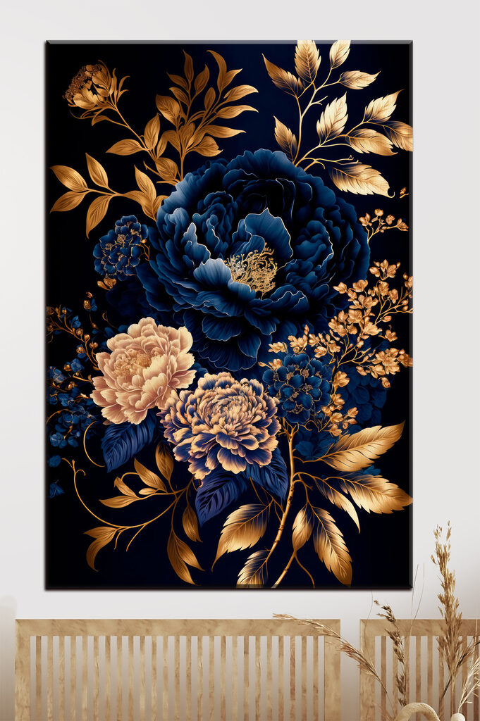 Elegant floral design on dark background Elegant floral design on dark background